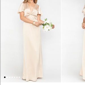 Champagne formal dress